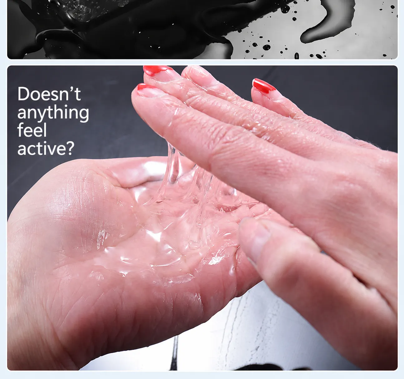 Condom and silicone toy compatibility test display