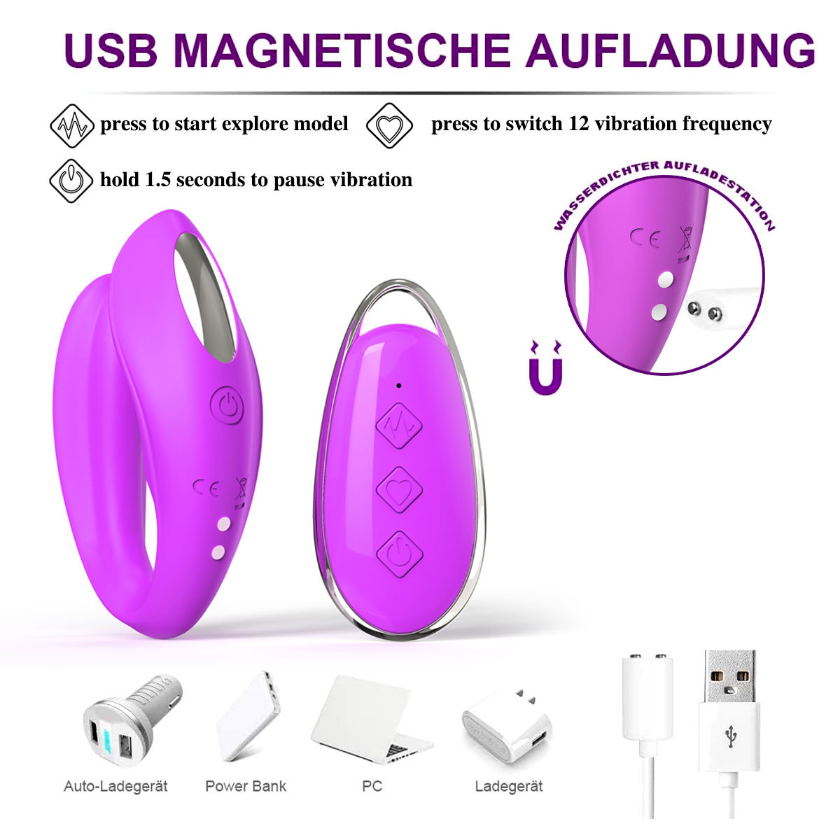 Willow U‑shaped couple vibrator main product shot