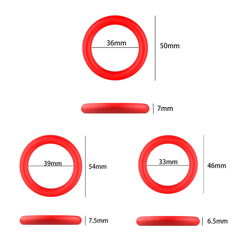 Multi‑style silicone rings assortment display