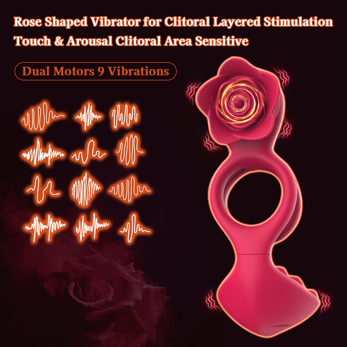 Rose‑shaped dual‑stimulation feature showcase image